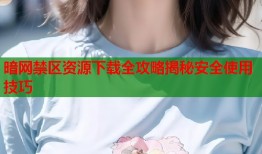暗网禁区资源下载全攻略揭秘安全使用技巧