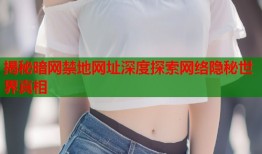 揭秘暗网禁地网址深度探索网络隐秘世界真相