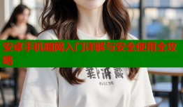 安卓手机暗网入门详解与安全使用全攻略
