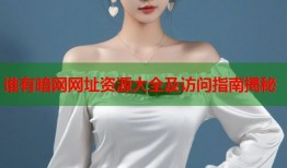 谁有暗网网址资源大全及访问指南揭秘