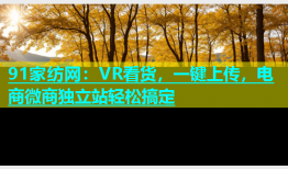 91家纺网：VR看货，一键上传，电商微商独立站轻松搞定