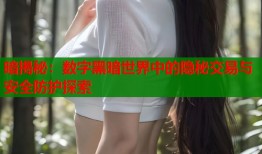 暗揭秘：数字黑暗世界中的隐秘交易与安全防护探索