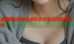 暗网网站导航全解析及安全访问指南揭秘