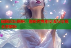 暗网论坛揭秘：隐秘世界的交流与交易全景解析