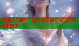 暗网论坛揭秘：隐秘世界的交流与交易全景解析
