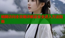 暗网访问全攻略详解及安全进入方法指南