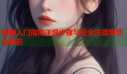 暗网入门指南详细步骤与安全注意事项全解析