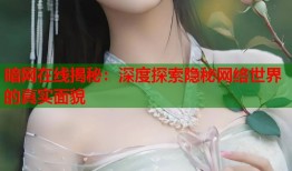 暗网在线揭秘：深度探索隐秘网络世界的真实面貌