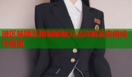 暗区禁网无限制解除方法详解及实用操作指南