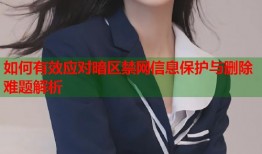 如何有效应对暗区禁网信息保护与删除难题解析