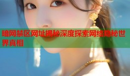 暗网禁区网址揭秘深度探索网络隐秘世界真相