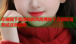 在暗网下载游戏的风险揭秘千万别轻易尝试这些陷阱