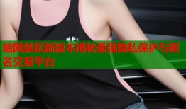 暗网禁区新版本揭秘最强隐私保护与匿名交易平台