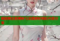 暗禁网全新揭秘与深度解析精彩内容分享