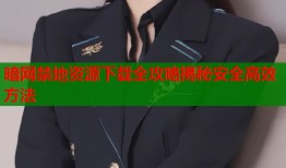 暗网禁地资源下载全攻略揭秘安全高效方法