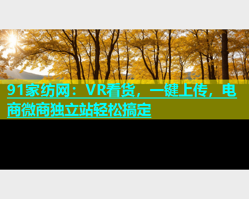 91家纺网：VR看货，一键上传，电商微商独立站轻松搞定