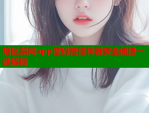 暗区禁网app密码管理神器安全便捷一键解锁