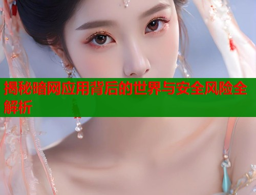 揭秘暗网应用背后的世界与安全风险全解析