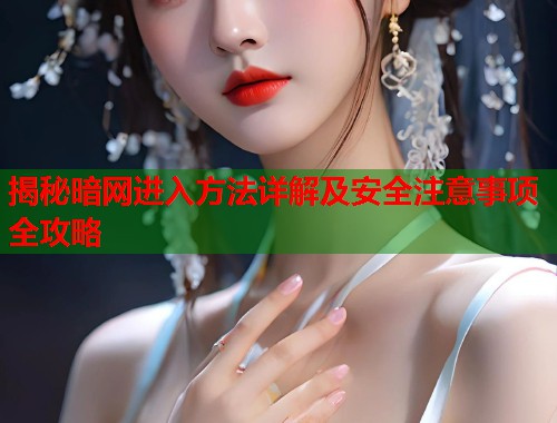 揭秘暗网进入方法详解及安全注意事项全攻略