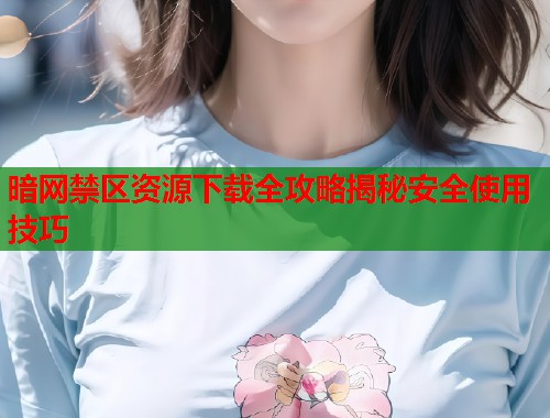 暗网禁区资源下载全攻略揭秘安全使用技巧