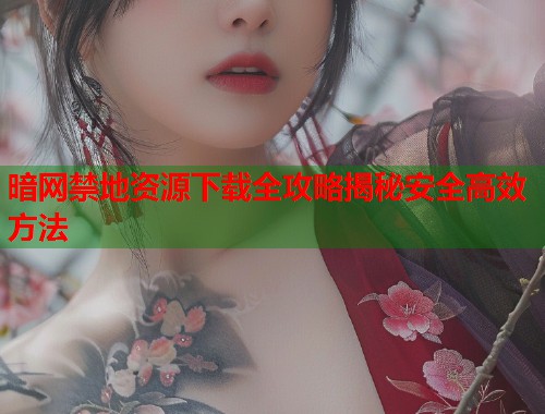 暗网禁地资源下载全攻略揭秘安全高效方法