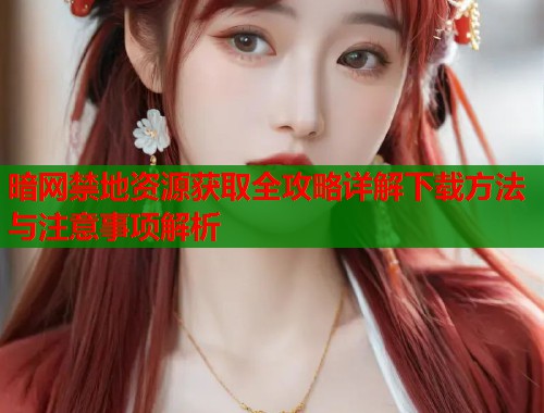 暗网禁地资源获取全攻略详解下载方法与注意事项解析
