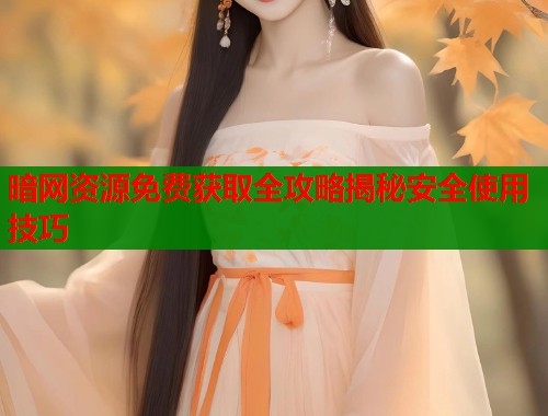暗网资源免费获取全攻略揭秘安全使用技巧