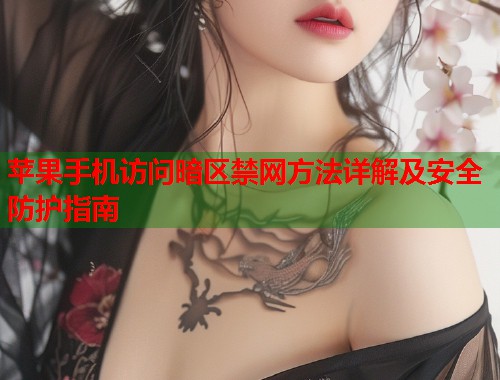苹果手机访问暗区禁网方法详解及安全防护指南
