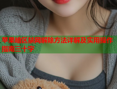 苹果暗区禁网解除方法详解及实用操作指南三十字