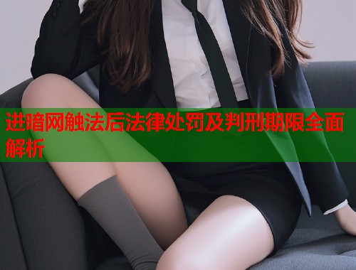 进暗网触法后法律处罚及判刑期限全面解析