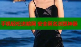 手机轻松进暗网 安全匿名浏览神器