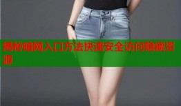 揭秘暗网入口方法快速安全访问隐藏资源