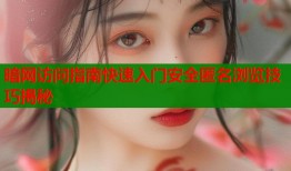 暗网访问指南快速入门安全匿名浏览技巧揭秘