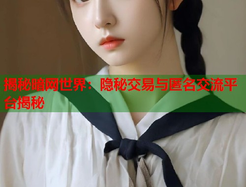 揭秘暗网世界：隐秘交易与匿名交流平台揭秘
