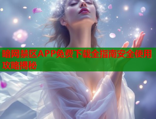暗网禁区APP免费下载全指南安全使用攻略揭秘